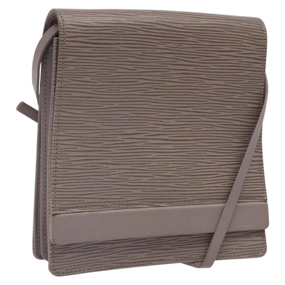 LOUIS VUITTON Epi Biarritz Shoulder Bag Gray pepper M5293C LV Auth ep8212 - Picture 1 of 16